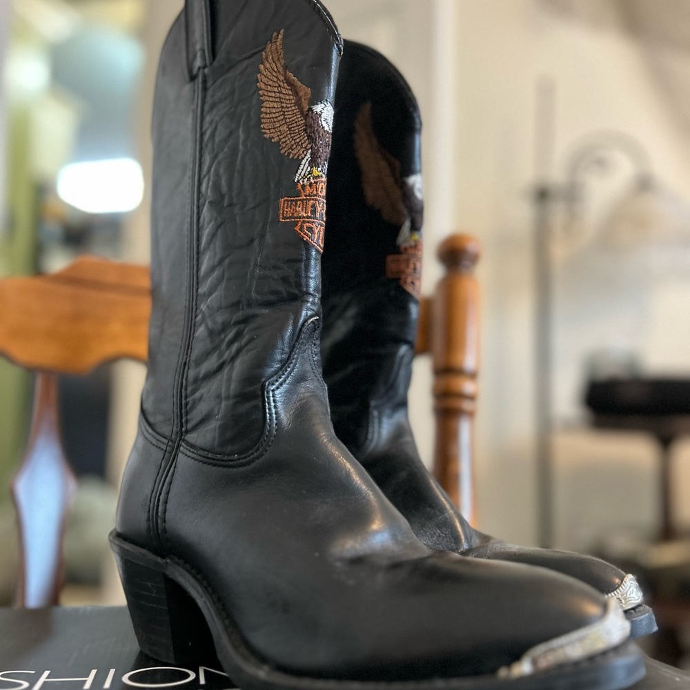 Vintage Harley Davidson Women’s Cowboy Boots